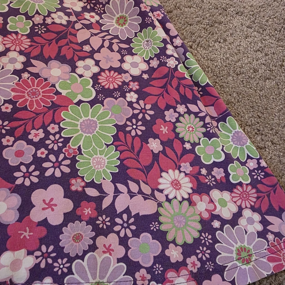 The Children's Place Purple and Green Floral Dress - Picture 3 of 6